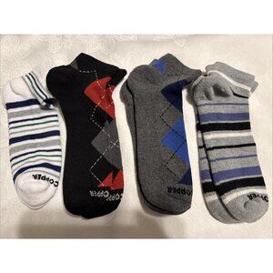 Tommie Copper Men's Set of 4 Ankle Compression Socks Basic - Medium 9-11.5